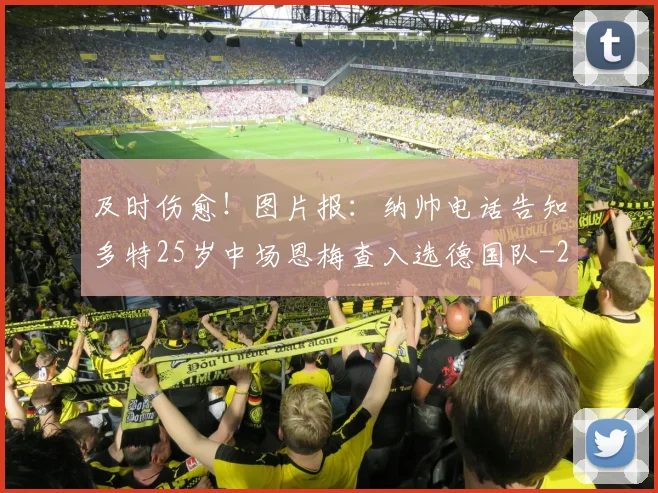 及时伤愈!图片报:纳帅电话告知多特25岁中场恩梅查入选德国队